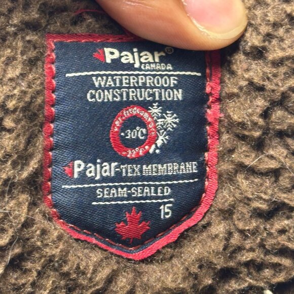 Pajar Canada Trooper Waterproof Winter Boots Brown Leather Shoes Men Sz 12 - Picture 6 of 11